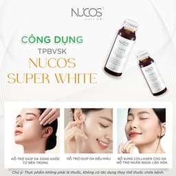 Thumbnail TPBVSK Nước Uống Collagen Nucos Super White Hỗ Trợ Dưỡng Trắng Da Mờ Thâm Nám [2hx10cx50ml] 4
