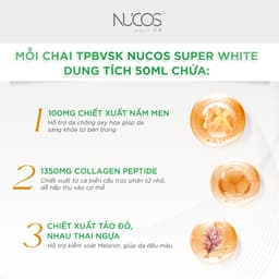 Thumbnail TPBVSK Nước Uống Collagen Nucos Super White Hỗ Trợ Dưỡng Trắng Da Mờ Thâm Nám [2hx10cx50ml] 3