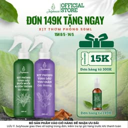 Thumbnail Bình xịt phòng JULYHOUSE 280ml tinh dầu Sả Chanh, Bạc Hà, Bạch đàn chanh, Quế, Oải hương thơm phòng khử mùi hiệu quả 1