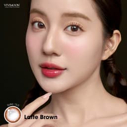 Thumbnail Lens cận 1 ngày màu nâu tự nhiên VIVIMOON khóa ẩm Latte Brown giá 1 chiếc 1