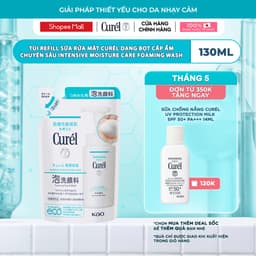 Thumbnail Curél Sữa rửa mặt Curél dạng bọt cấp ẩm chuyên sâu Intensive Moisture Care Foaming Wash 130ml 1