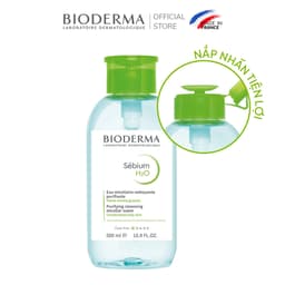 Thumbnail Dung dịch làm sạch và tẩy trang Micellar cho da hỗn hợp và da dầu Bioderma Sébium H2O - 500ml (có nắp nhấn) 1