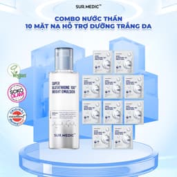 Thumbnail Bộ Đôi Nước Thần + 1 Hộp Mask Hỗ Trợ Dưỡng Trắng Và Hỗ Trợ Chống Lão Hoá Da Surmedic 420ml 1