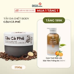 Thumbnail Tẩy da chết body scrub Cậu Cà Phê 250g Dego Chiết xuất cà phê Đắk Lắk làm sạch tế bào chết sáng da 1