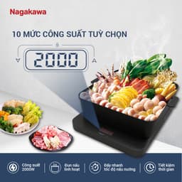 Thumbnail Bếp điện từ đa năng Nagakawa NAG0717 - Kèm nổi lẩu và vỉ nướng chuyên dụng - Bảo hành 12 tháng 3