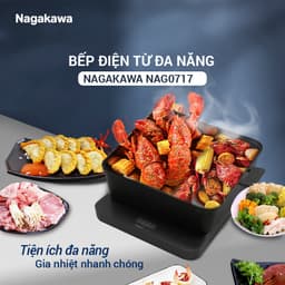 Thumbnail Bếp điện từ đa năng Nagakawa NAG0717 - Kèm nổi lẩu và vỉ nướng chuyên dụng - Bảo hành 12 tháng 1