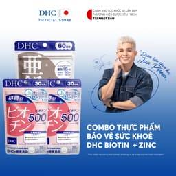 Thumbnail Combo Thực phẩm bảo vệ sức khoẻ DHC BIOTIN (30 ngàyx2) + ZinC (60 ngày) - Dạng viên uống hỗ trợ bổ sung Biotin + Kẽm 1