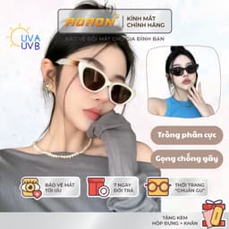 Thumbnail Kính Mát Mắt Mèo Phân Cực Trendy AORON Chống Tia Cực Tím Bảo Vệ Mắt Gọng Thời Trang Xu Hướng Nam Nữ 1