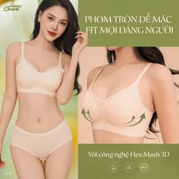 Thumbnail Áo lót lười eMfit Venus Charm không gọng, không đường viền, đệm mỏng nâng đẩy siêu nhẹ - 0676 2