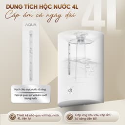 Thumbnail Máy phun sương tạo ẩm AQUA HUS201T 4L, phun sương cấp ẩm, điều khiển cảm ứng đơn giản 4