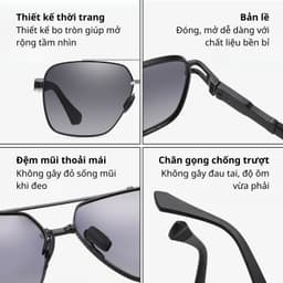 Thumbnail Kính Râm Thời Trang Nam Nữ AORON Phân Cực Đổi Màu Chống Lóa Chống Tia Cực Tím UV Kiểu Dáng Thời Trang Nhiều Màu AK171 3