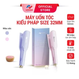 Thumbnail Máy Uốn Tóc Ion Âm Kiểu Pháp Life360 LF-MUP23, Máy Uốn Tóc Hippie, Uốn Xoăn Gợn Sóng 32mm, BH 1 Năm 1