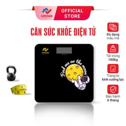 Thumbnail Cân Điện Tử Sức Khỏe Life360 AL-S22H - Cân Điện Tử Thông Minh, Mặt Kính Cường Lực,Hàng Chính Hãng 1