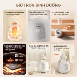 Thumbnail Máy hâm sữa AQUA WS21T hâm đồ ăn dặm, tiệt trùng an toàn, kiểm soát chính xác nhiệt độ 1
