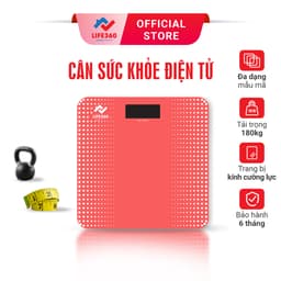 Thumbnail Cân Điện Tử Sức Khỏe Life360 AR-S18B - Cân Điện Tử Thông Minh, Mặt Kính Cường Lực, Hàng Chính Hãng 1