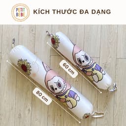 Thumbnail Gối ôm dài 60cm tencel 60s cho bé PETIT BEBE mềm mát thoáng khí an toàn bé trai bé gái 1