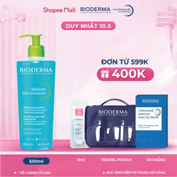 Thumbnail Gel rửa mặt tạo bọt, không chứa xà phòng Bioderma Sebium Gel Moussant - 500ml 1