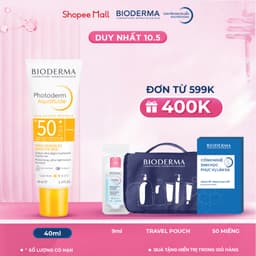 Thumbnail Kem chống nắng giảm bóng nhờn cho mọi loại da Bioderma Photoderm Aquafluide SPF50+ 40ml [Không Màu] 1