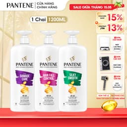 Thumbnail Dầu Gội PANTENE Pro-V Ngăn Rụng Tóc/ Phục Hồi Hư Tổn/ Suôn Mượt Óng Ả - Chai 1200ML 1