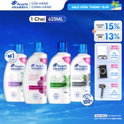 Thumbnail Dầu Gội Sạch Gàu HEAD & SHOULDERS Bạc Hà/ Giảm Ngứa Da Đầu/ Suôn Mềm/Hương Chanh/ Sạch Sâu/ Làm Sạch Vi Khuẩn Chai 625ML 1
