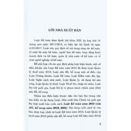 Thumbnail Sách - Luật Kế Toán Năm 2015 ( Sửa Đổi, Bổ Sung Năm 2019, 2024) 1