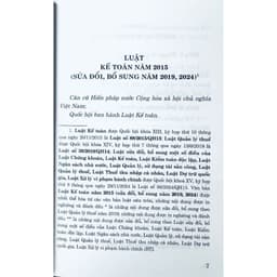 Thumbnail Sách - Luật Kế Toán Năm 2015 ( Sửa Đổi, Bổ Sung Năm 2019, 2024) 3