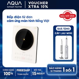 Thumbnail Bếp từ đơn AQUA ICT2201R 2200W, hẹn giờ 8 tiếng, 22 mức chỉnh nhiệt, màn hình tiếng Việt 1