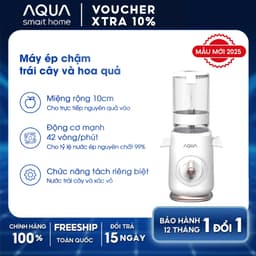 Thumbnail Máy ép chậm AQUA JSJ0901RW 900ml, ép nguyên quả trái cây, vắt kiệt bã - Bảo hành 12 tháng 2