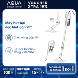 Thumbnail Máy hút bụi gập Aqua CCXL8R đặc biệt đầu gập 90 độ, lực hút 15500Pa - Bảo hành 12 tháng 1