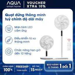 Thumbnail Quạt cây đứng Aqua FED3501R thân quạt máy cảm ứng, điều khiển từ xa, hẹn giờ 12 tiếng, thu dài ngắn 1