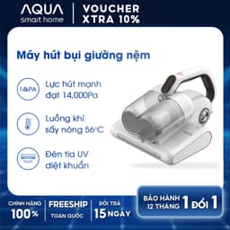 Thumbnail Máy hút bụi giường nệm Aqua CMP105R 14,000Pa hút được tóc, hạt, bụi mịn, có tia UV, sấy nóng 56 độ 1