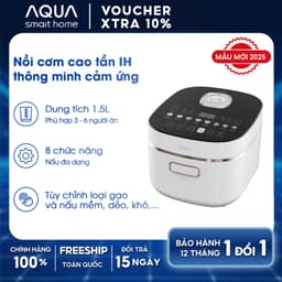 Thumbnail Nồi cơm cao tần AQUA RIH401R 1.5L, điều khiển cảm ứng 8 chế độ nấu, hẹn giờ 24 tiếng 1