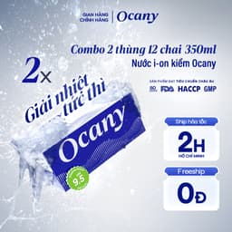 Thumbnail Combo 2 thùng 24 chai nước ion kiềm Ocany chai 350ml 1