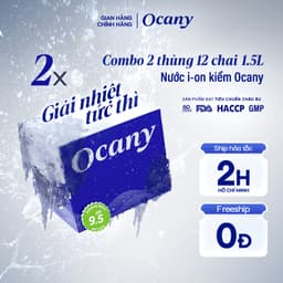 Thumbnail Combo 2 thùng 12 chai nước ion kiềm Ocany chai 1,5l 1
