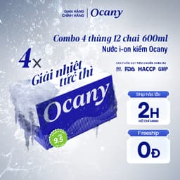 Thumbnail Combo 4 thùng 24 chai nước ion kiềm Ocany chai 600ml 1