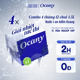 Thumbnail Combo 4 thùng 12 chai nước ion kiềm Ocany chai 1.5l 1