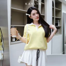 Thumbnail Áo thun POLO KAYLIN form Basic chất vải thun cotton co giản phong cách trẻ trung BST Hè 2025 - N2482 2