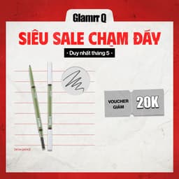 Thumbnail Chì Kẻ Mày Glamrr Q Bền Màu Thuần Chay VEGAN SUPER STAY BROW PENCIL (0.08g) 1