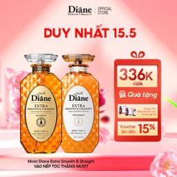 Thumbnail Combo dầu gội xả vào nếp tóc thẳng mượt phục hồi khô xơ hư tổn Moist Diane Extra Smooth & Straight 1