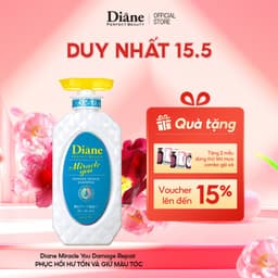 Thumbnail Dầu gội giữ màu tóc nhuộm tẩy phục hồi khô xơ hư tổn Diane Perfect Beauty Miracle You Damage Repair 1