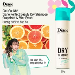 Thumbnail Dầu gội khô tóc tơi phồng, mềm mại, không bết dính Perfect Beauty Dry Shampoo Grapefruit & Mint 1