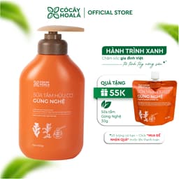 Thumbnail Sữa Tắm Thảo Dược Gừng Nghệ Cỏ Cây Hoa Lá - Làm Sạch Sâu, Mờ Thâm Mụn 500g 1