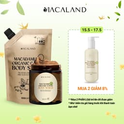 Thumbnail Tẩy Tế Bào Chết Body Scrub Cà Phê Organic-Mắc Ca 235g/500g Macaland Dưỡng Ẩm Da Sáng Mịn 1