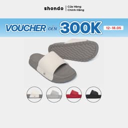 Thumbnail Dép Bánh Mì Nam Nữ Trendy 4 Quai Ngang Si, Hoạt Tiết Số 10, Thoải Mái, Siêu Nhẹ Shondo Nhiều Màu 1