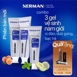 Thumbnail Gel vệ sinh nam giới Nerman IT CLEAN hương vị hoa quả 100ml/chai 1