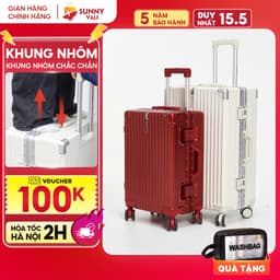 Thumbnail Vali du lịch SUNNY LUMI LM01/RAYMOND CAO CẤP- Vali nhựa PC + ABS khung nhôm xách tay, kí gửi 20/24/28 inch 1