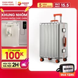 Thumbnail Vali du lịch SUNNY LUMI LM01/RAYMOND CAO CẤP- Vali nhựa PC + ABS khung nhôm xách tay, kí gửi 20/24/28 inch 2