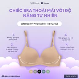 Thumbnail Áo Lót Không Gọng Mút Dày Vừa Màu Trơn Soft Doomm By Sabina NBH23005 (TƯƠNG TỰ SBXH6002) 1