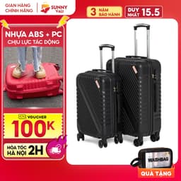 Thumbnail Vali kéo du lịch - Vali Sunny SV05, Vali bán chạy Bền Đẹp nhựa ABS + PC bảo hành 3 năm 1