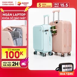 Thumbnail Vali kéo du lịch thời trang SUNNY SV07/LATO nhựa PC + ABS (2 size 5 màu) 2